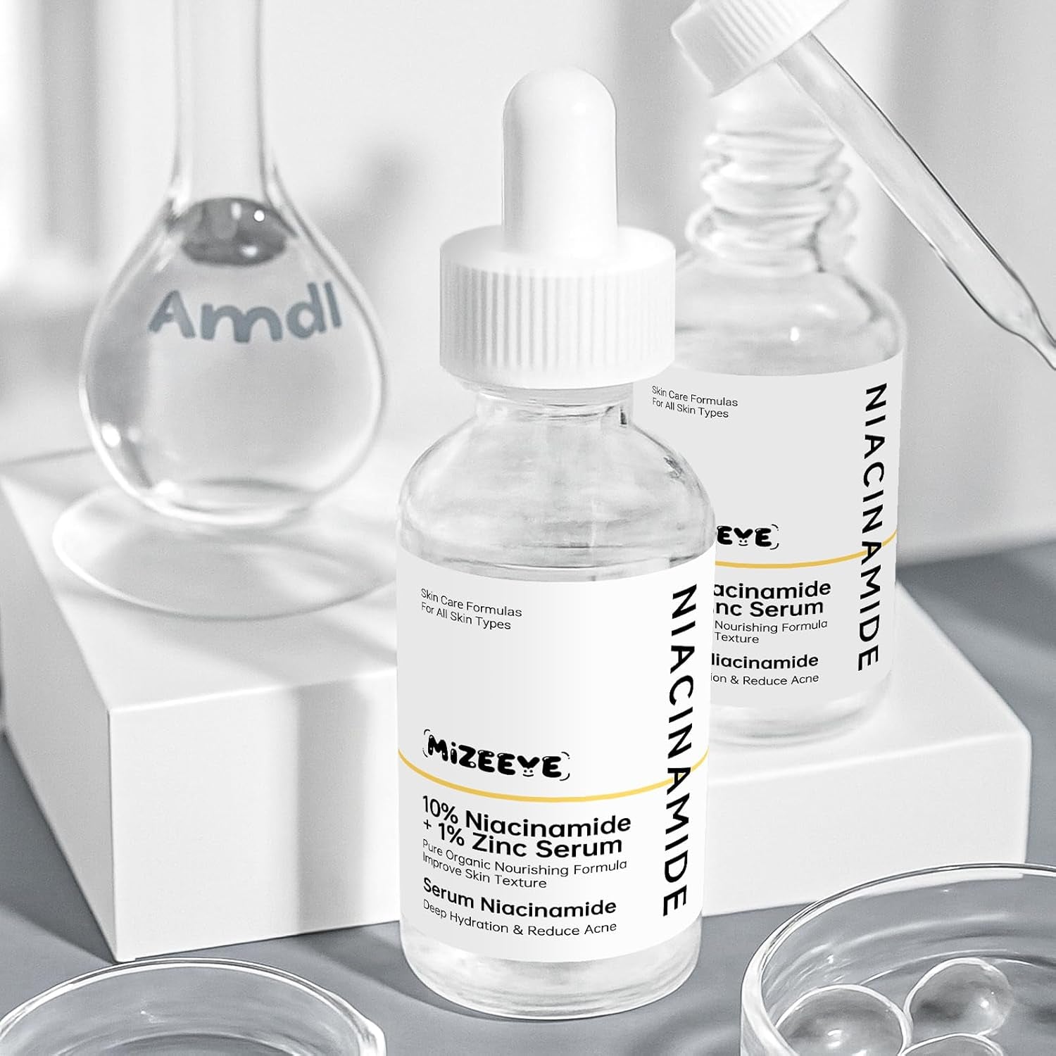 Niacinamide 10% + Zinc 1% Serum for Face, 30ML/1 Fl Oz Moisture Niacinamide Face Serum for Women, Refreshing.