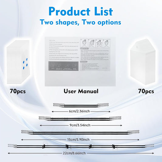 148Pcs Face Lift Tape Invisible with 8 String, V Edge Patches Face Lift for Wrinkles, Instant Neck Lifting Tape and Bands for Double Chin Saggy, Tightening Skin Make up Tools (70 Rope + 70 Cordless)