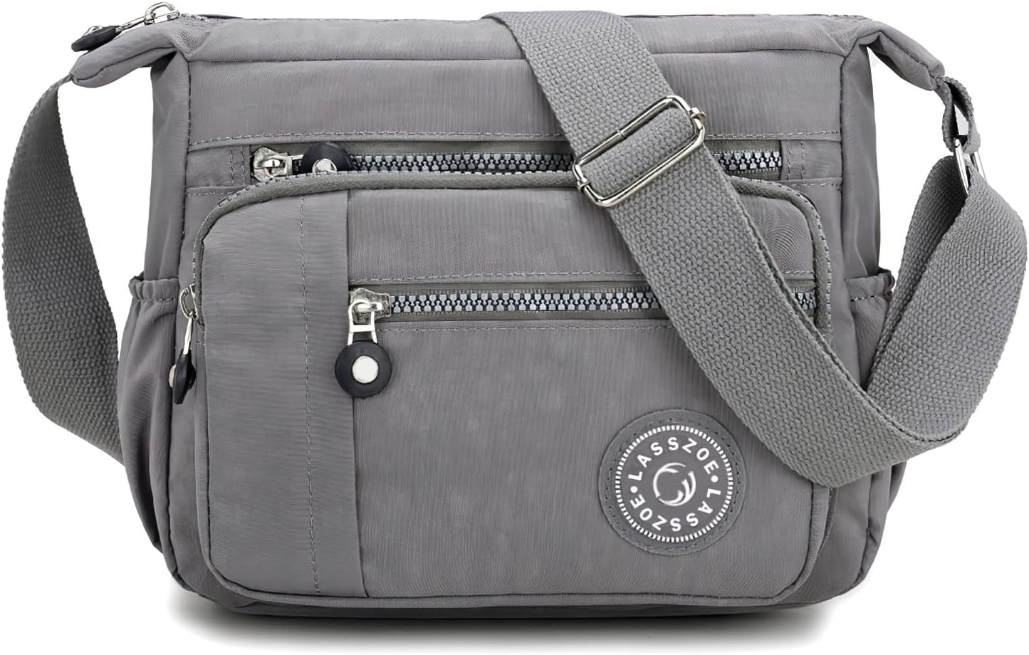 Nylon Crossbody Bag for Women Waterproof Multi-Pocket Handbag Shoulder Bags Travel Messenger Bag Ladies Tote for Shopping Hiking Daily Use