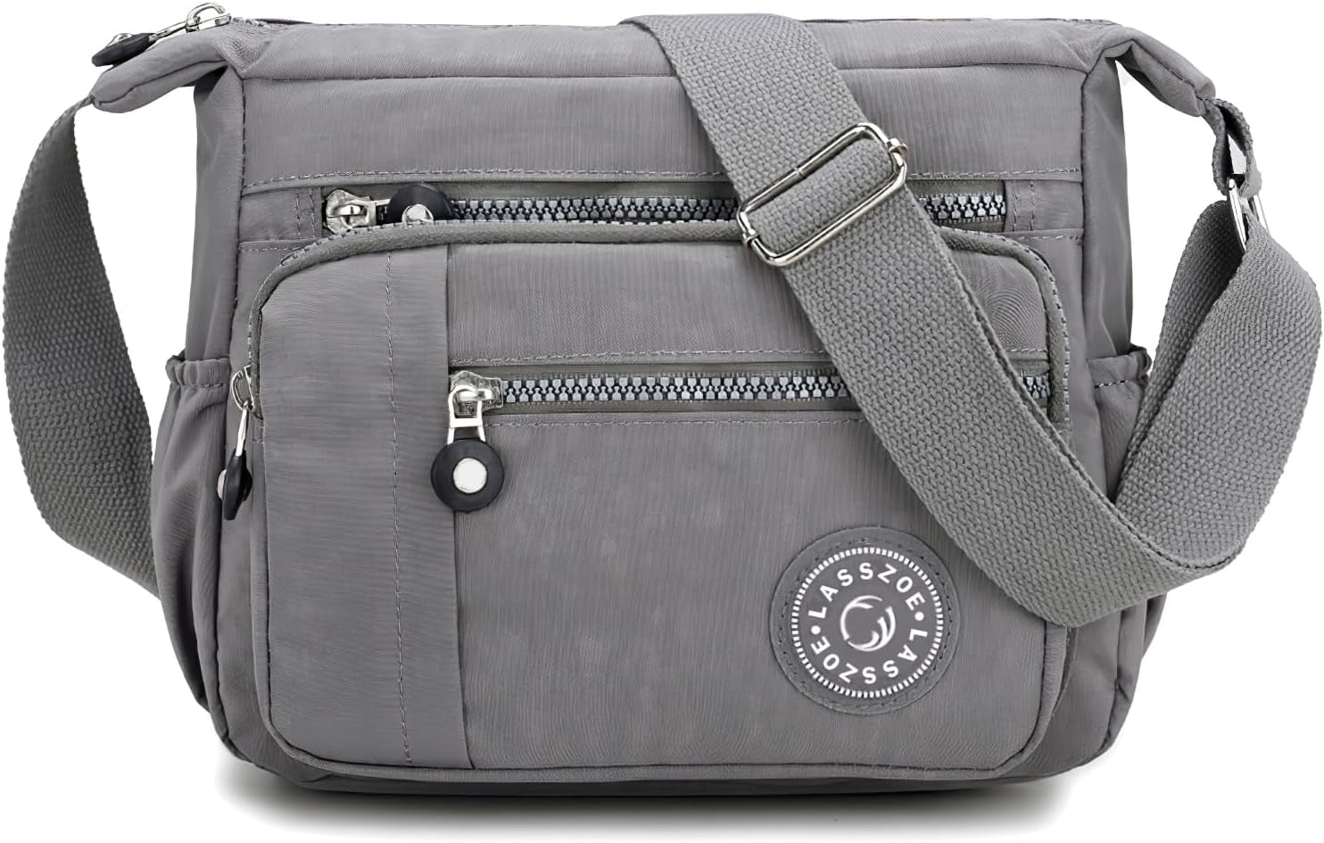 Nylon Crossbody Bag for Women Waterproof Multi-Pocket Handbag Shoulder Bags Travel Messenger Bag Ladies Tote for Shopping Hiking Daily Use