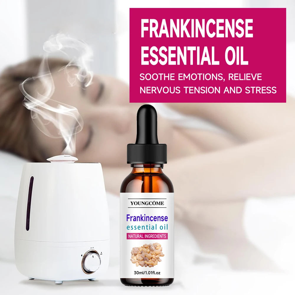 Frankincense Essential Oil Natural Boswellia Serrata Oil - for Diffuser, Hair Care, Face, Skin Care, Aromatherapy, Scalp +-