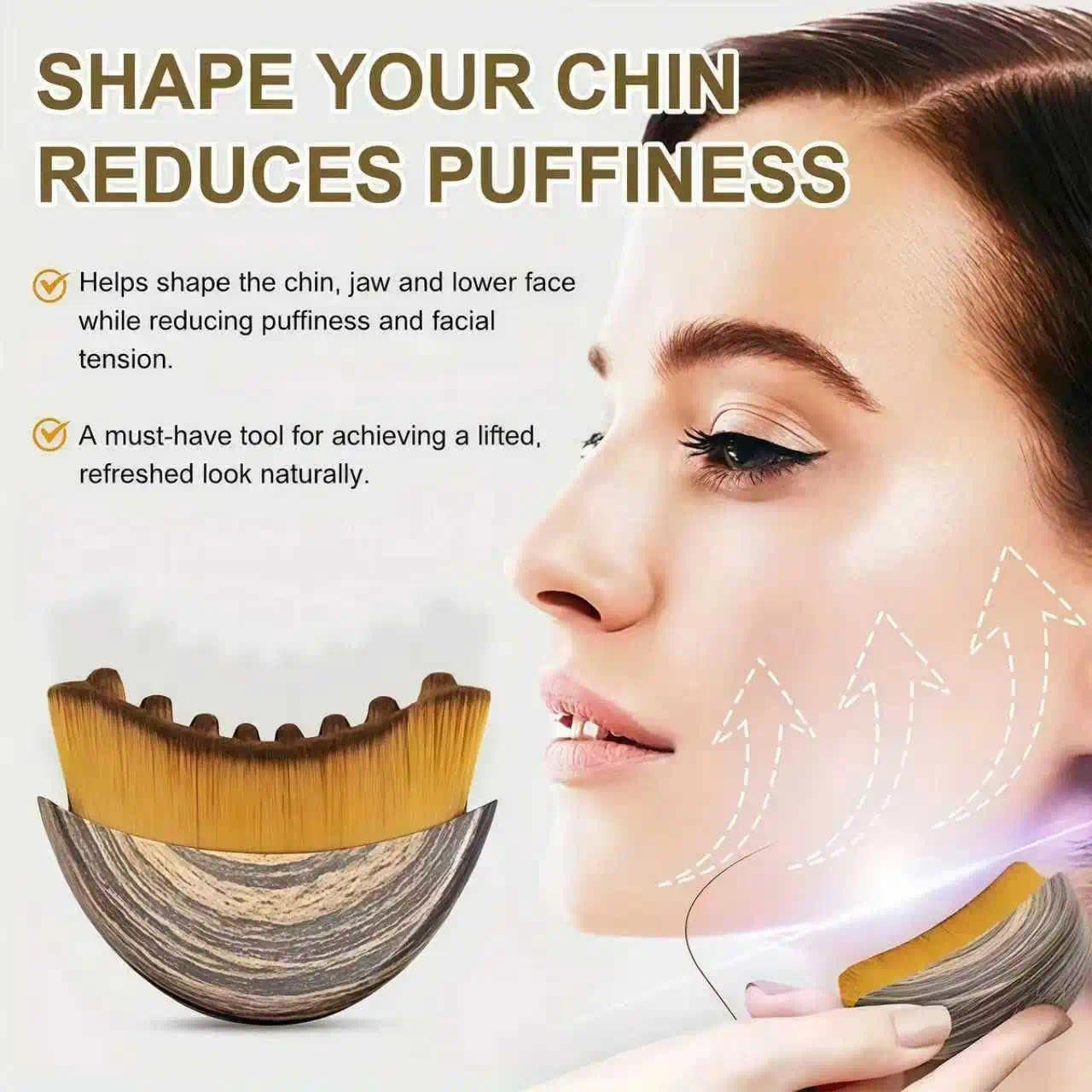 Brush 2-Pack, Face & Body Massage Tool for Jawline Contouring & Neck Sculpting, Ergonomic Design for Precise Skin Fit, Skin Care Essential