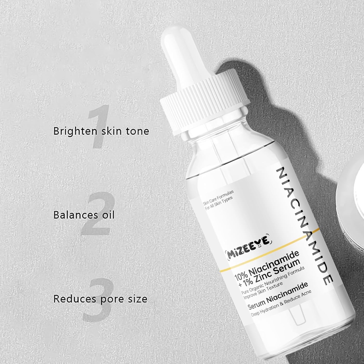 Niacinamide 10% + Zinc 1% Serum for Face, 30ML/1 Fl Oz Moisture Niacinamide Face Serum for Women, Refreshing.