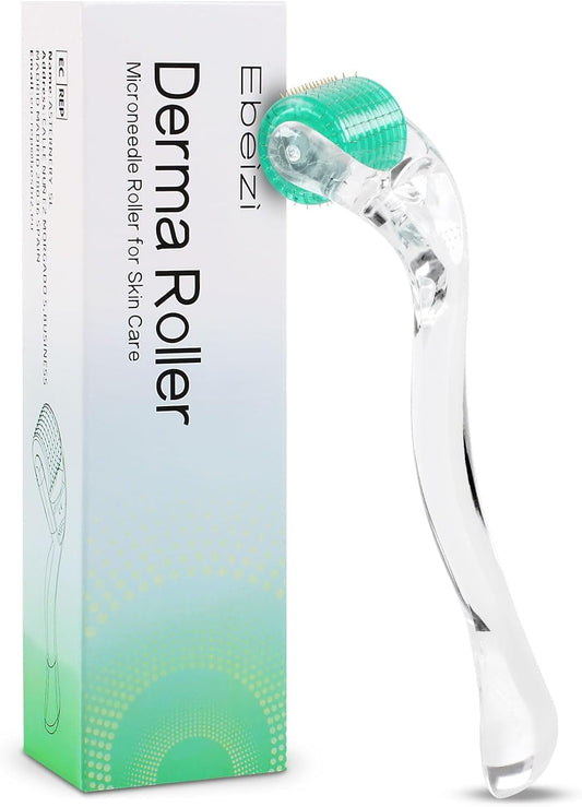 Derma Roller 0.5Mm with Individual Titanium Micro Needles – Microneedling Tool for Face, Scalp & Body Skin Care, Home Beauty Routine