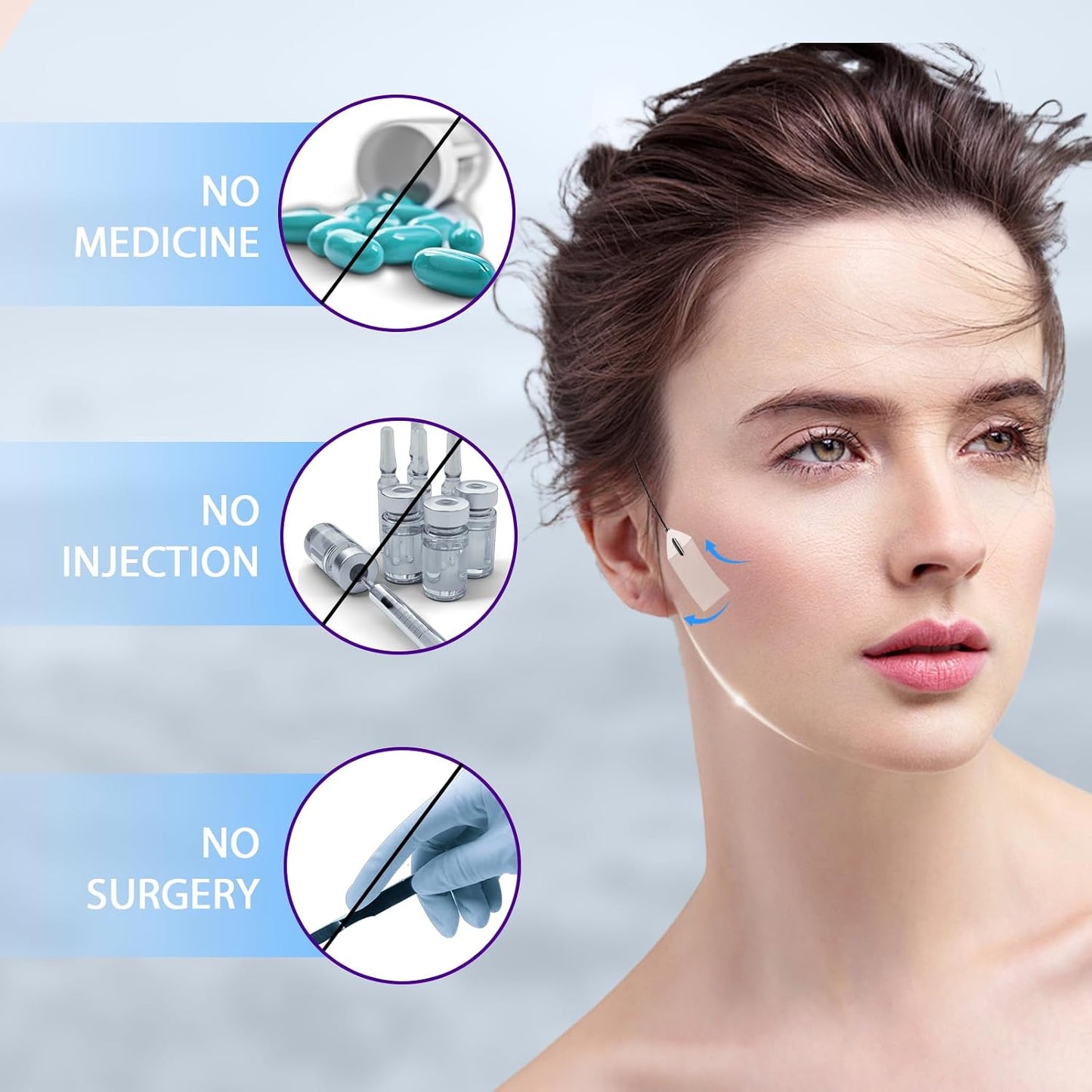 148Pcs Face Lift Tape Invisible with 8 String, V Edge Patches Face Lift for Wrinkles, Instant Neck Lifting Tape and Bands for Double Chin Saggy, Tightening Skin Make up Tools (70 Rope + 70 Cordless)