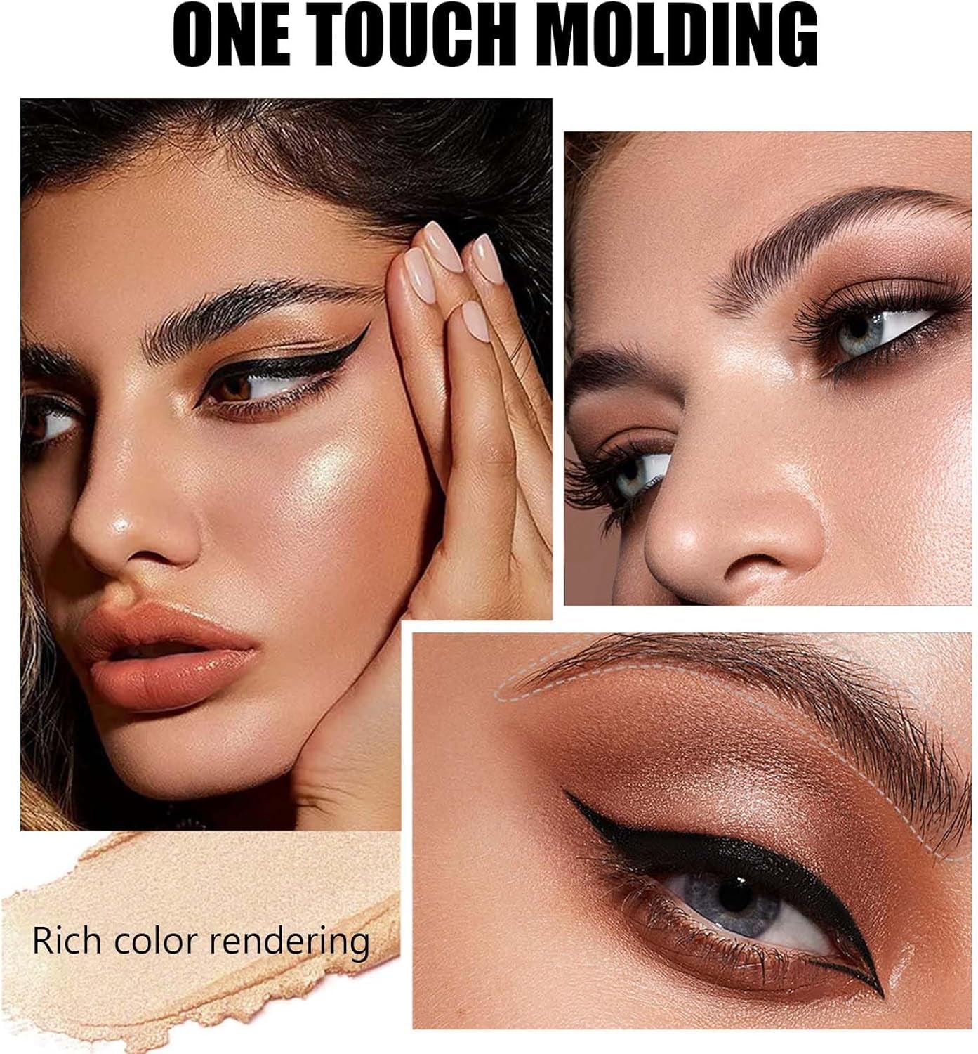 Smoky Nude Eyeshadow Palette - Highly Pigmented, Waterproof, Long-Lasting Matte & Shimmer Makeup with 12 Brown Shades