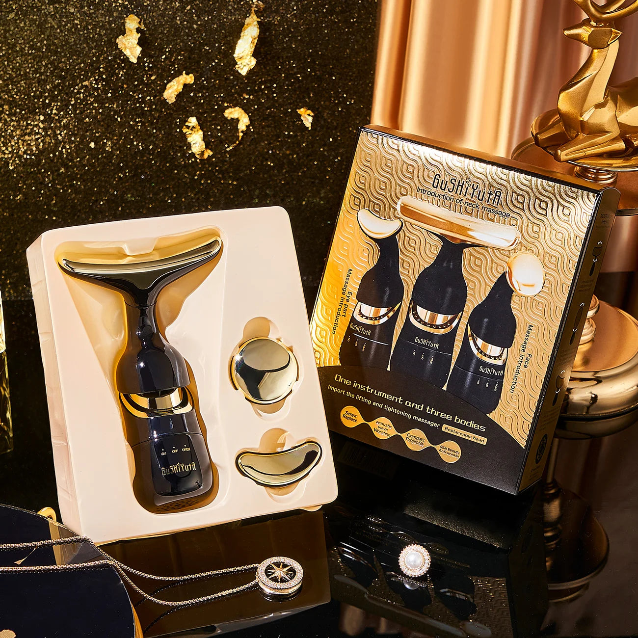 Neck Facial Lifting Device Skin Tightening Skin Rejuvenation Face Massager Double Chin Remover Eye Skin Care Beauty Tool