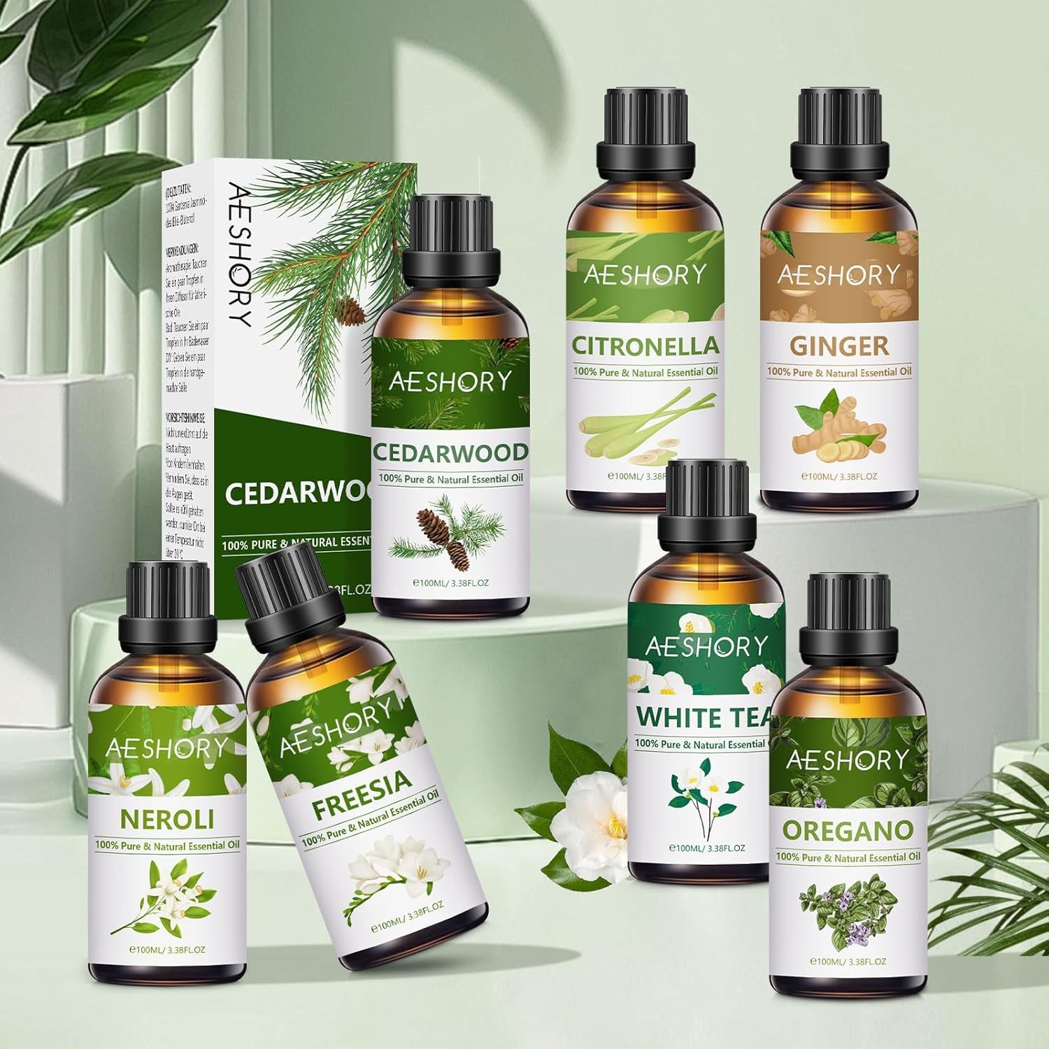 Oregano Essential Oil 100Ml, 100% Natural Oregano Oils for Diffusers, Aromatherapy, Skin Care, Home Cleaning, Massage, Soap Making