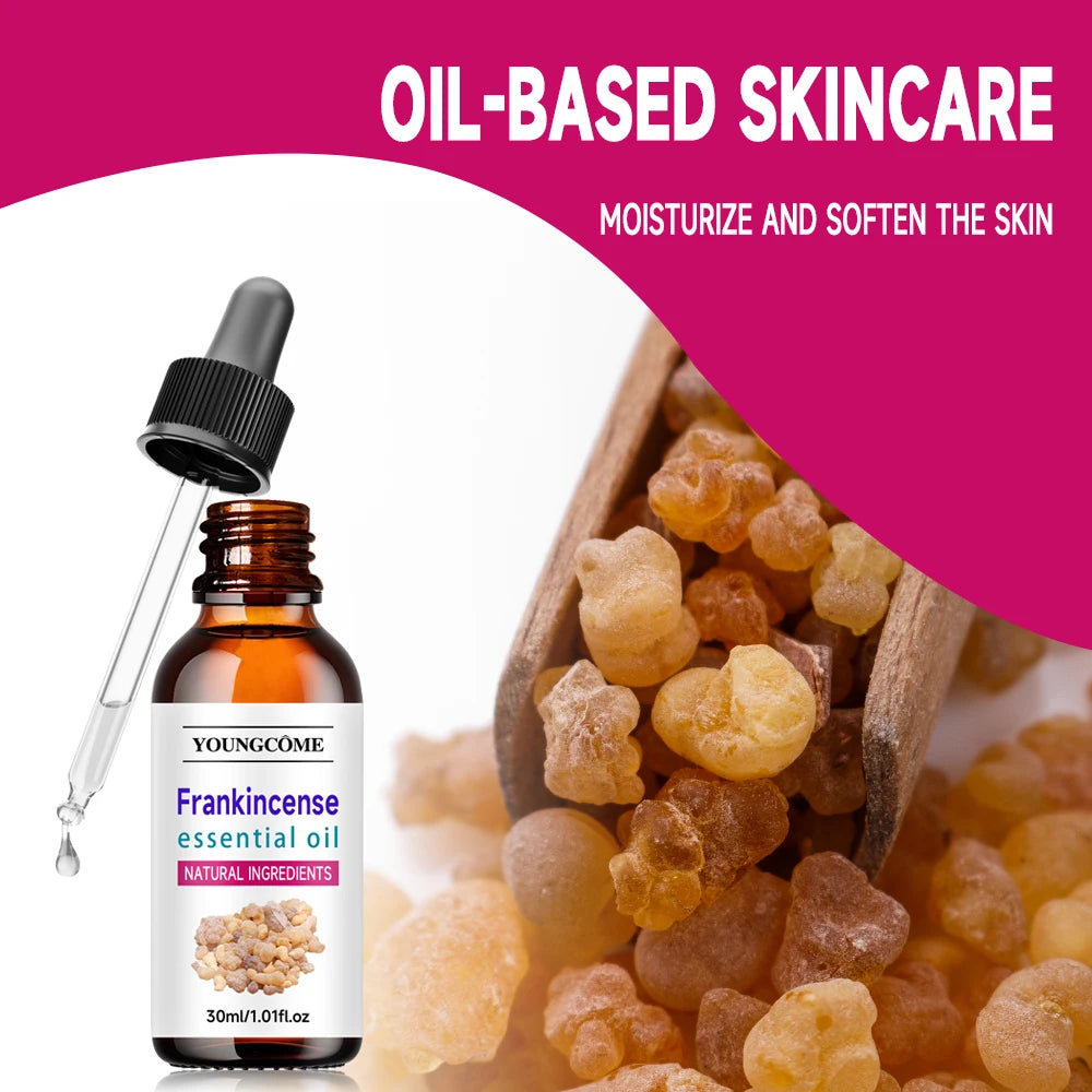 Frankincense Essential Oil Natural Boswellia Serrata Oil - for Diffuser, Hair Care, Face, Skin Care, Aromatherapy, Scalp +-