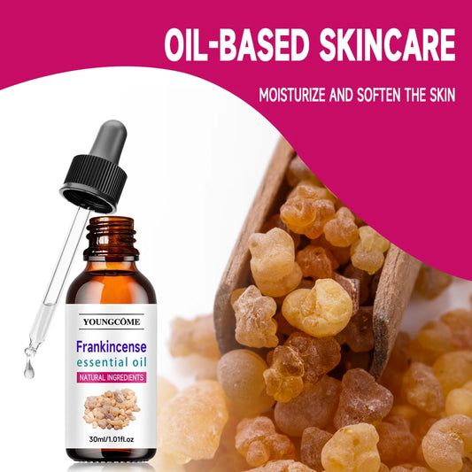 Frankincense Essential Oil Natural Boswellia Serrata Oil - for Diffuser, Hair Care, Face, Skin Care, Aromatherapy, Scalp +-
