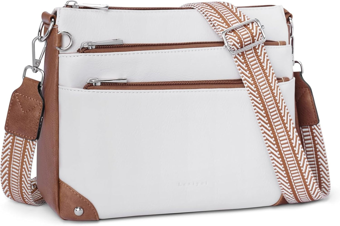 Cross Body Bag Women Rfid Travel Crossbody Bags Leather Handbags Ladies Shoulder Bag with Adjustable Strap