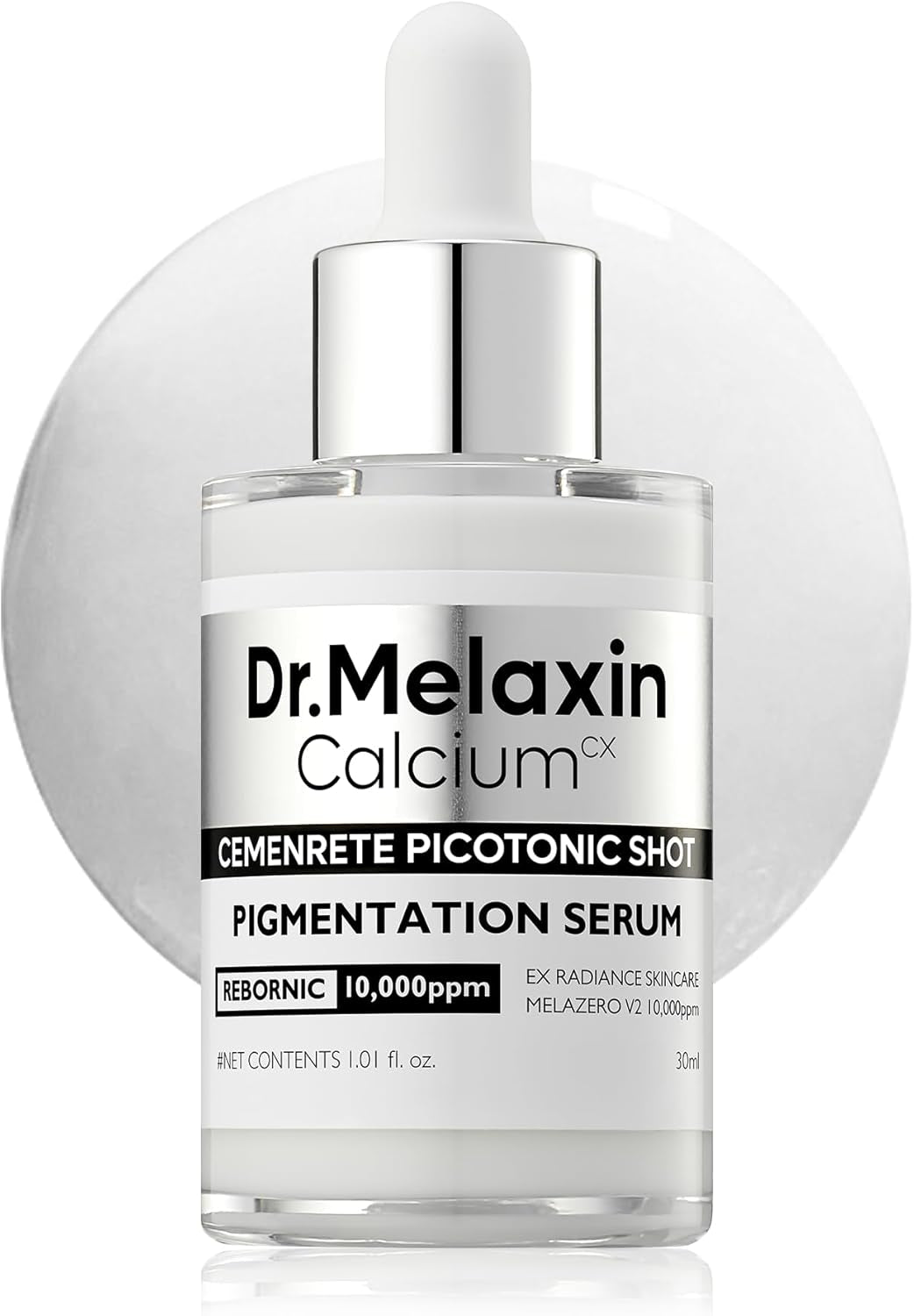 Cemenrete Picotonic Shot Calcium Ampoule – Brightening & Firming Serum with Calcium, Collagen & Niacinamide for Dark Spots, Uneven Skin Tone & Skin Clarity, Korean Skincare, 1.01 Fl.Oz