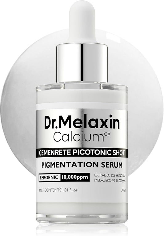 Cemenrete Picotonic Shot Calcium Ampoule – Brightening & Firming Serum with Calcium, Collagen & Niacinamide for Dark Spots, Uneven Skin Tone & Skin Clarity, Korean Skincare, 1.01 Fl.Oz