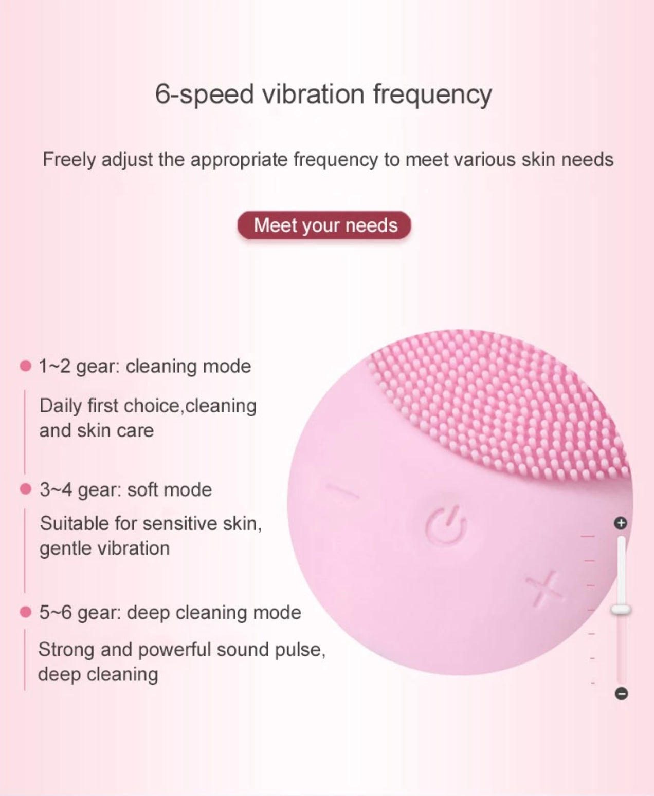 Electric Silicone Facial Cleansing Brush Face Skin Care Deep Cleaner Massager UK