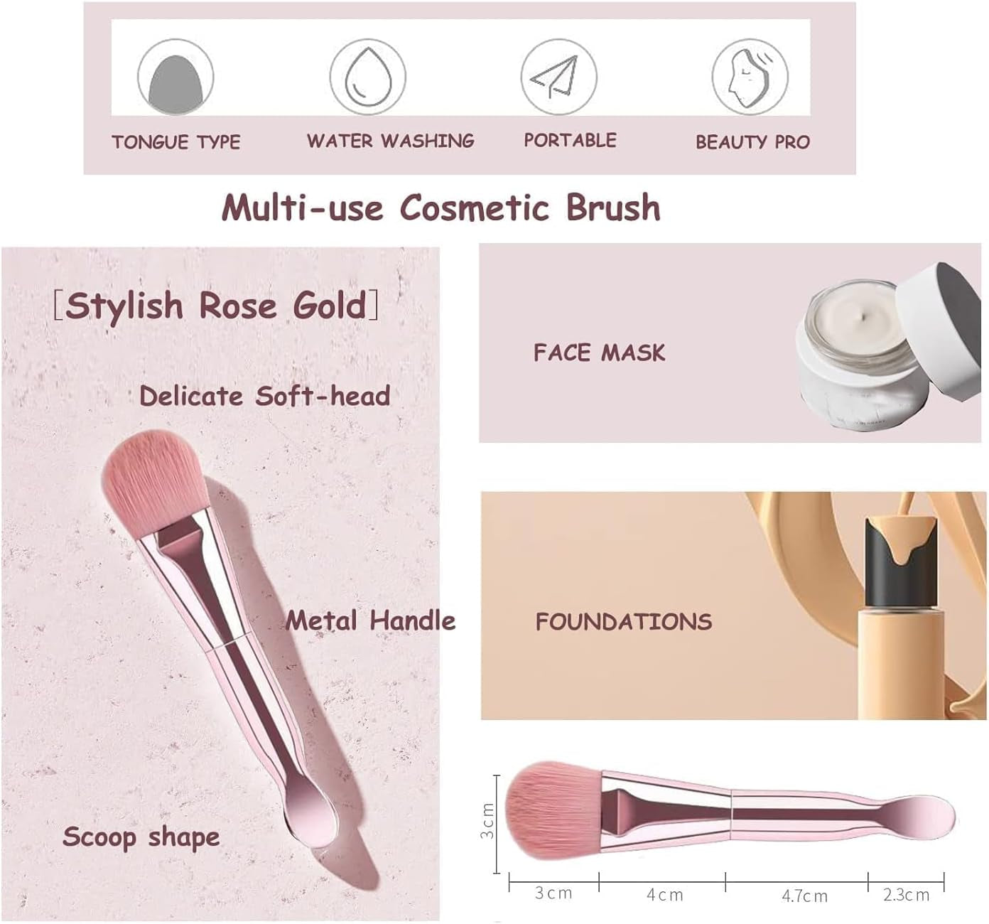 Makeup Brushes for Women, 28PCS Full Makeup Kits Include 24 Makeup Brushes, 2 Large Beauty Sponge, 1 Face Mask Spatula, 1 Brush Cleaning Egg, Makeup Brush Set with Travel-Friendly Case, Panda White