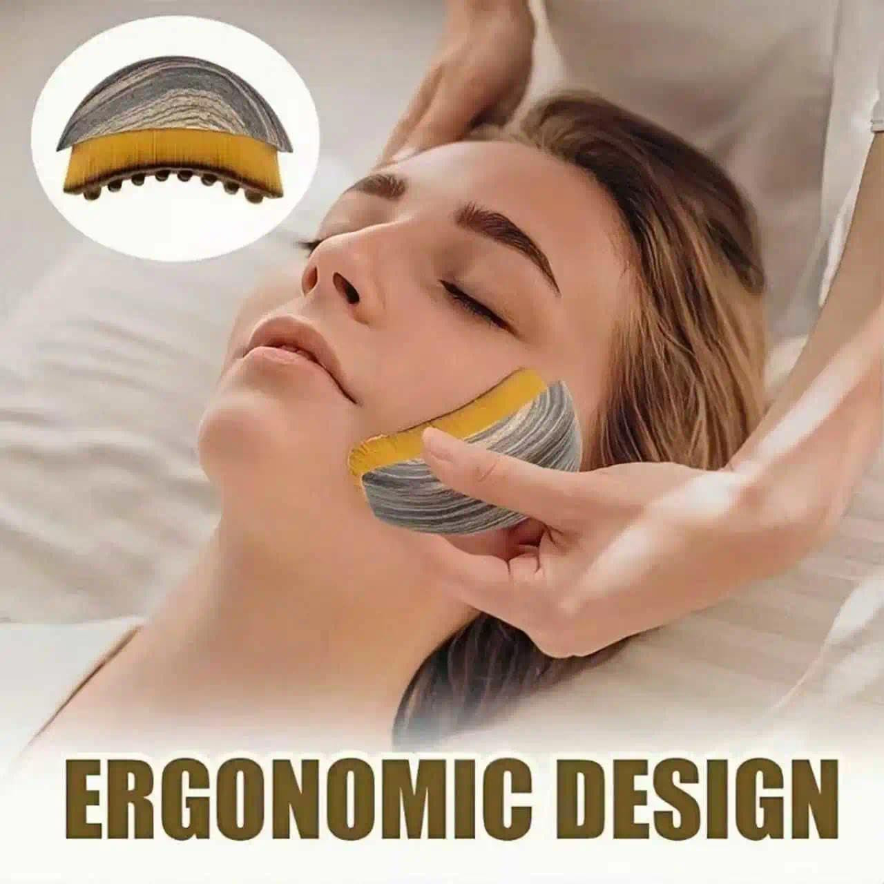 Brush 2-Pack, Face & Body Massage Tool for Jawline Contouring & Neck Sculpting, Ergonomic Design for Precise Skin Fit, Skin Care Essential