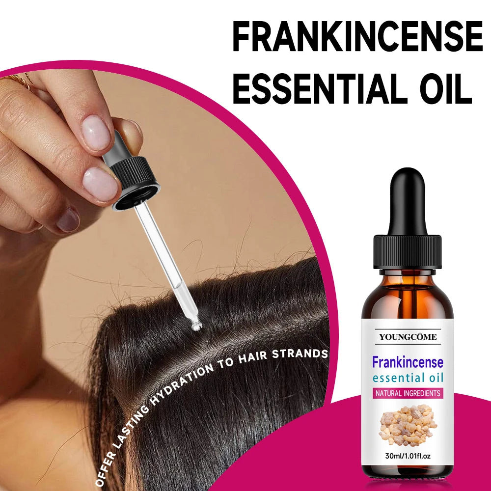 Frankincense Essential Oil Natural Boswellia Serrata Oil - for Diffuser, Hair Care, Face, Skin Care, Aromatherapy, Scalp +-