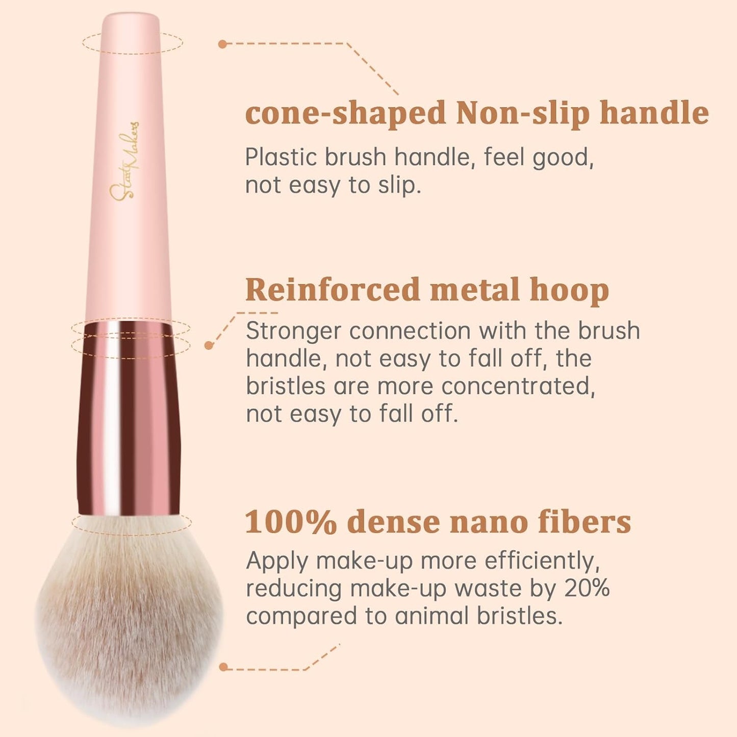 Makeup Brushes  15Pcs Marble Makeup Brush Set Foundation Powder Blush Blending Eyeshadow Brushes Sets