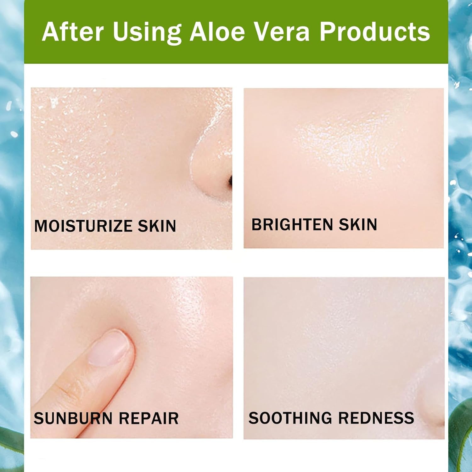 Aloe Vera Skincare Gift Set for Women - Self Care Gift Sets - Pamper Gift for Mum - Skin Care Sets & Kits - 10PCS Gifts for Teenage Girls - Face Serum-Gel Mask*5-Eye Cream-Eye Mask-Lip Mask-Lip Balm