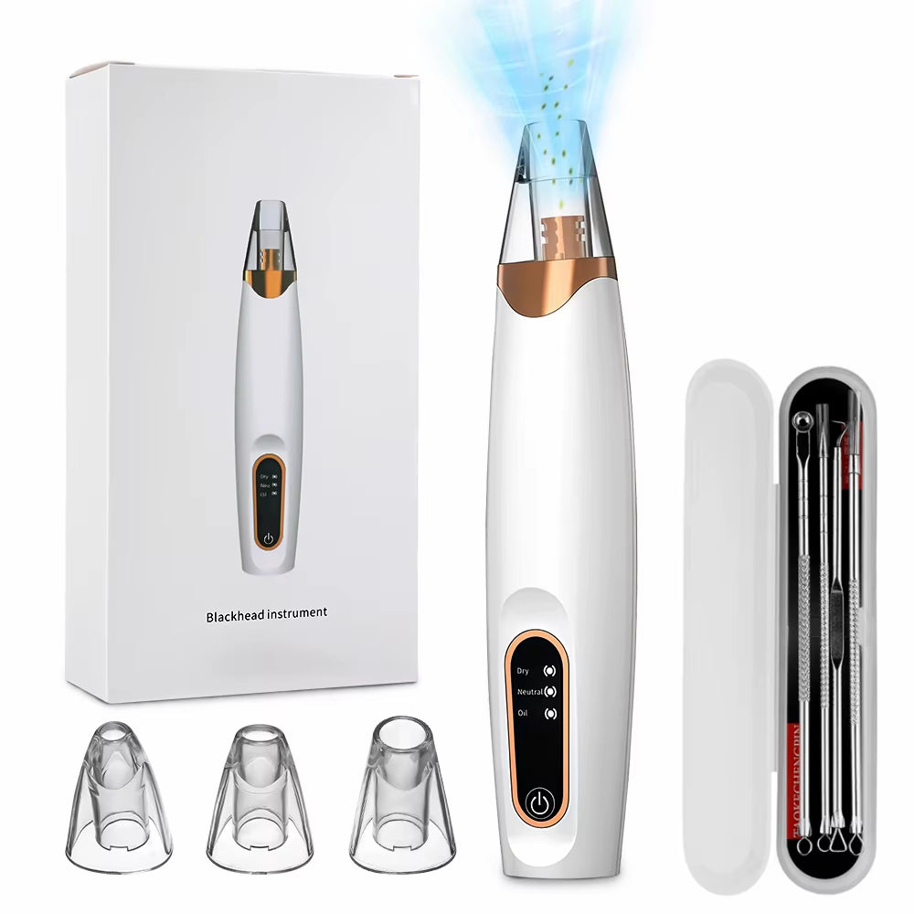 Electric Blackhead Remover Vacuum Cleaner Black Spots Removal Facial Deep Cleansing Pore Cleaner Machine Face Skin Care Tools