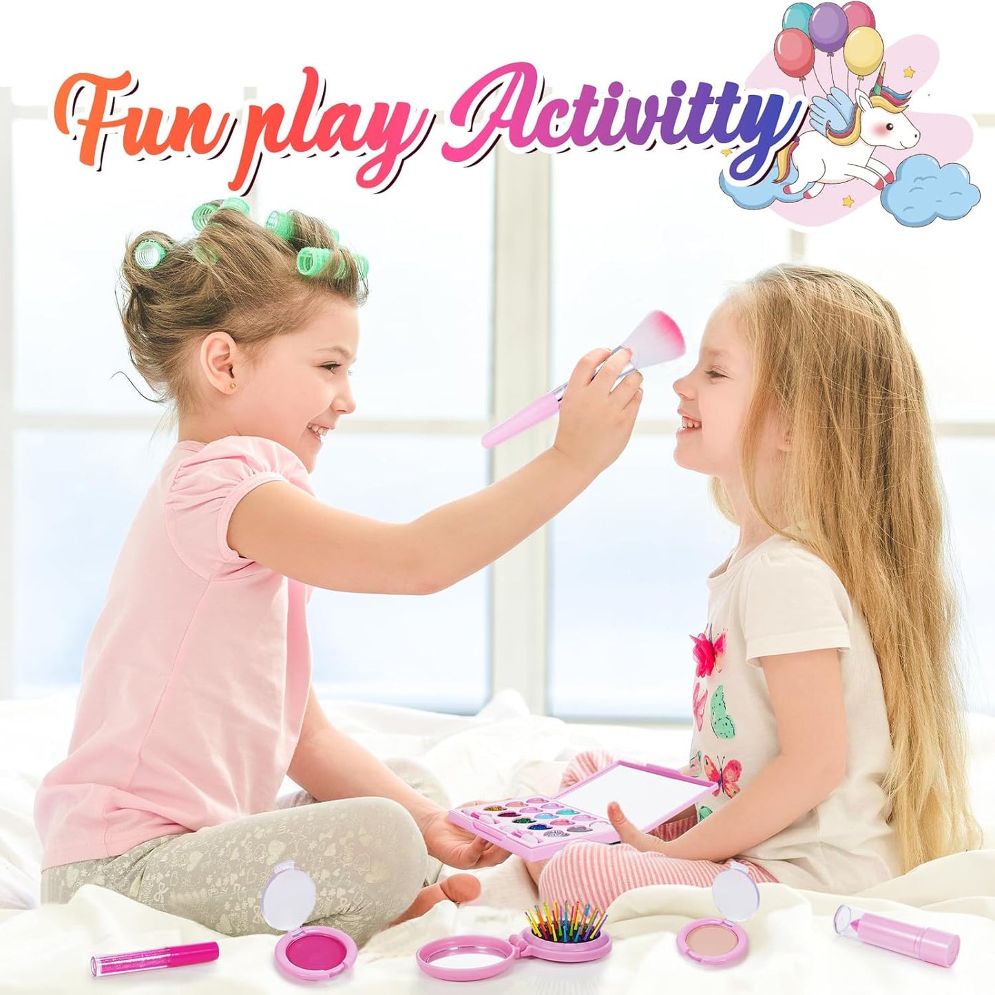 Kids Makeup Sets, 4 5 6 Year Old Girl Gifts for 3-12 Year Olds Toys Age 4 5 6 7 8 Unicorn for Girls Make up Set Birthday Gifts for Girls Kids Toys Pretend Unicorn