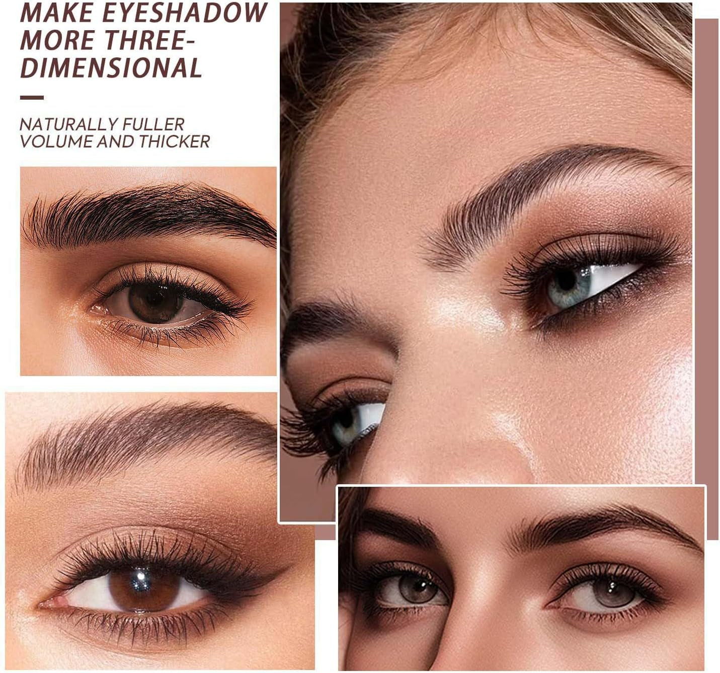 Smoky Brown Nude Eyeshadow Palette - Highly Pigmented Matte Shadows for Women, Waterproof & Long Lasting - 12 Shades with Dark Black & Brown Eyeshadow
