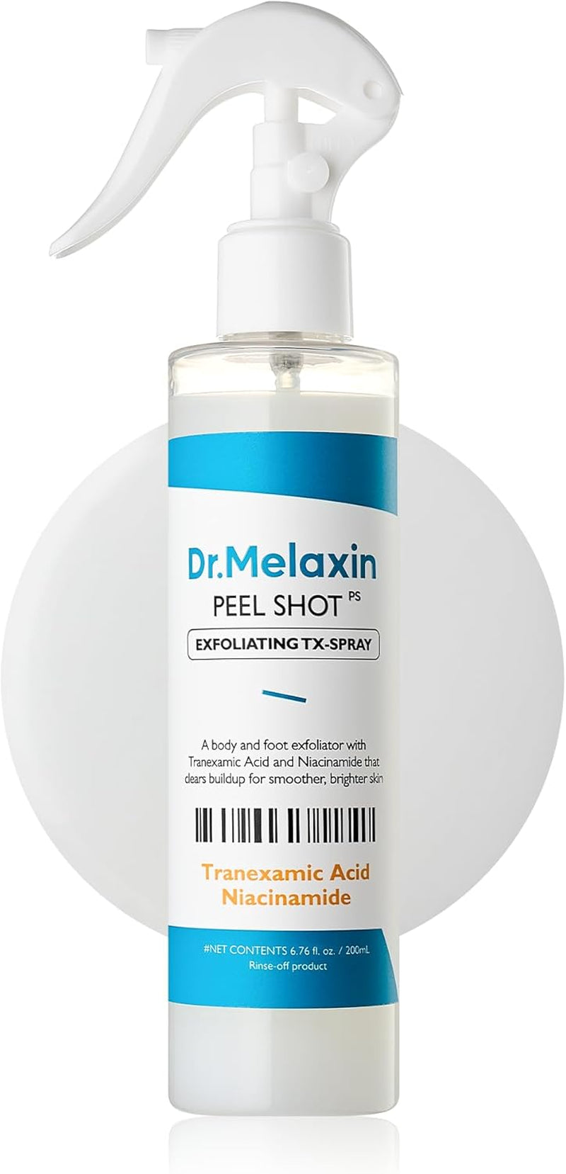 Tranexamic Acid Body Exfoliating Spray – Brightening Treatment with Niacinamide for Uneven Skin Tone & Smooth Skin, 200Ml