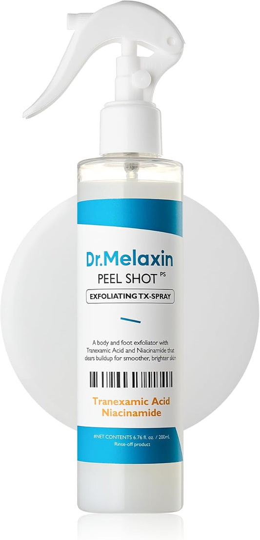 Tranexamic Acid Body Exfoliating Spray – Brightening Treatment with Niacinamide for Uneven Skin Tone & Smooth Skin, 200Ml
