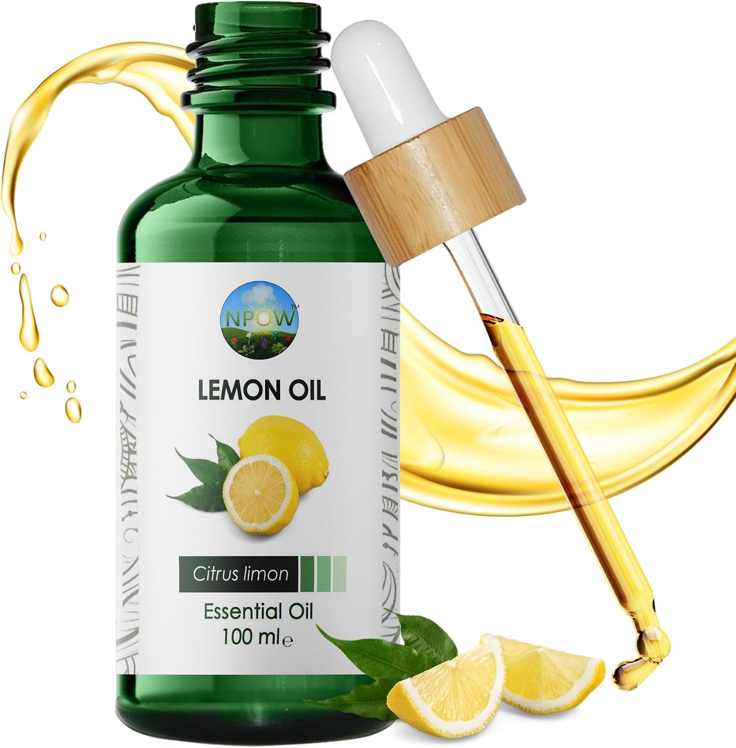 100% Pure Natural Lemon Essential Oil for Aromatherapy, Diffusers, Premium Therapeutic Grade for Relaxation, Yoga, Skin Care, Citrus Lemon Oil - 100Ml